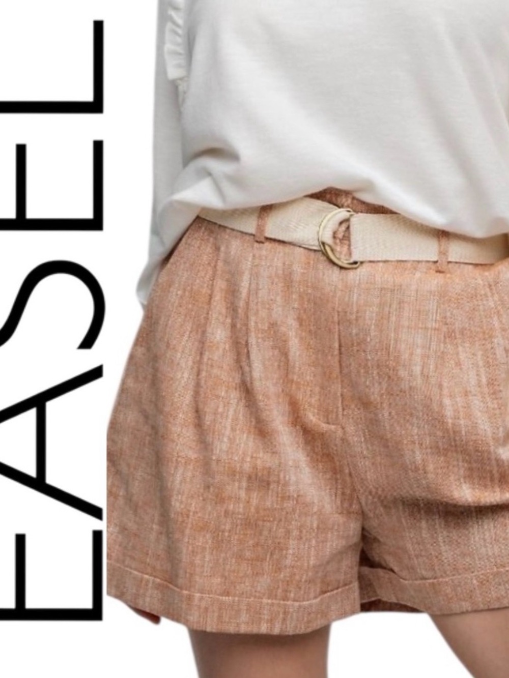 EASEL NWT SHORTS CAPPUCCINO Size S